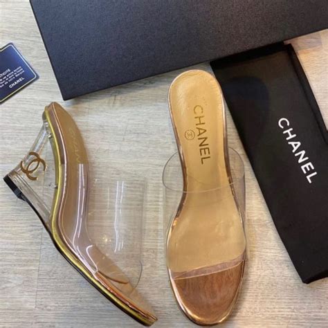 Chanel transparent shoes